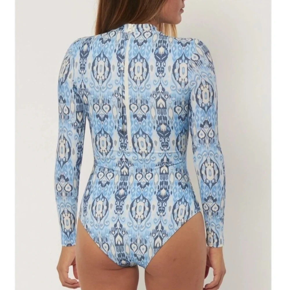 New Sisstrevolution Ikat Nora One Piece Swimsuit Long Sleeve S